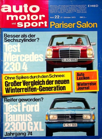 Auto Motor und Sport 22/1973 Auto Motor und Sport 22/1973